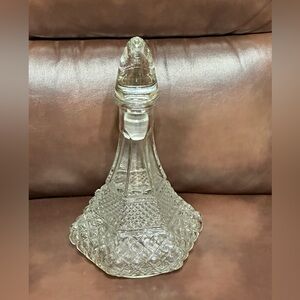 Vintage Anchor Hocking Wexford Captains Glass Decanter